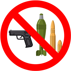 Guns, ammunition, and ordinance