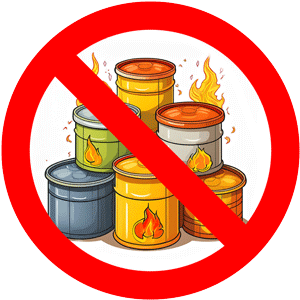 Flammable or hazardous items