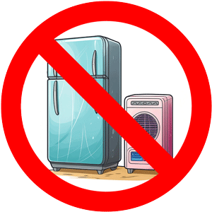 Refrigerant containing scrap